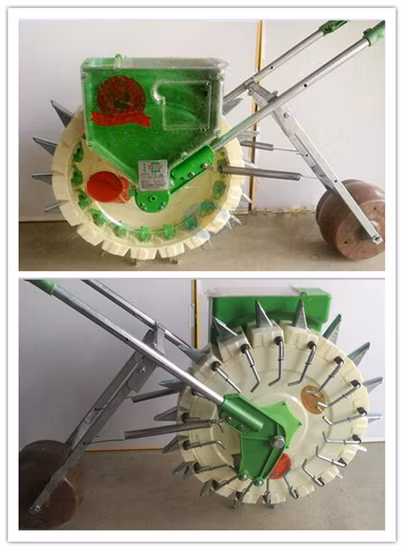 Manual Hand Push Single Row Corn Soybean Peanut Seeder Planter Machine